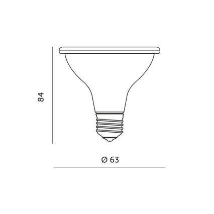 LED Kasvipolttimo PLANTY E27/7W/230V 1200K valkoinen