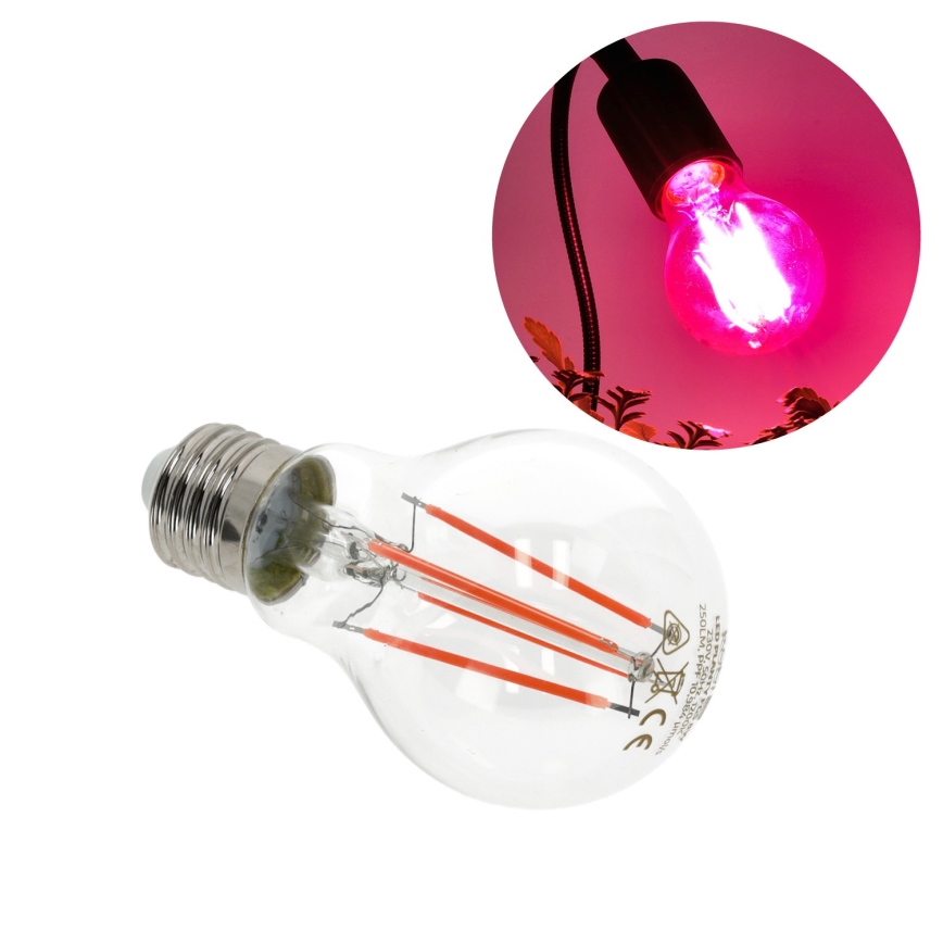 LED Kasvipolttimo PLANTY E27/8W/230V 1200K