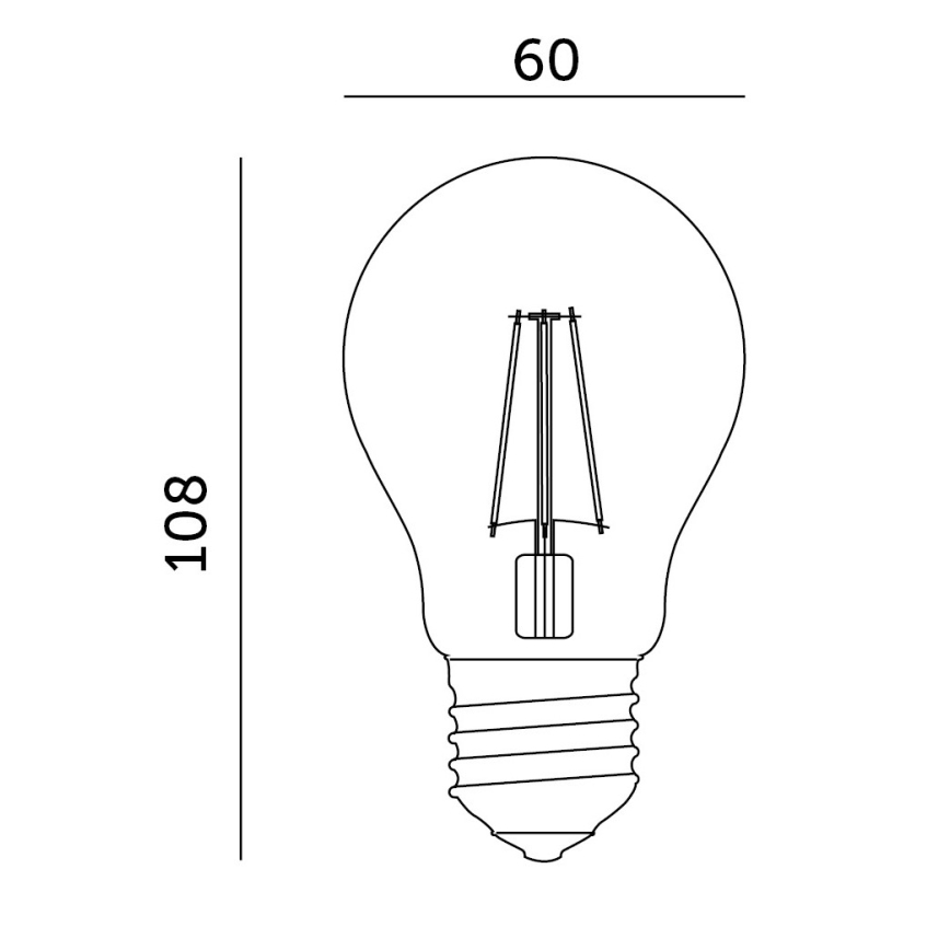 LED Kasvipolttimo PLANTY E27/8W/230V 1200K
