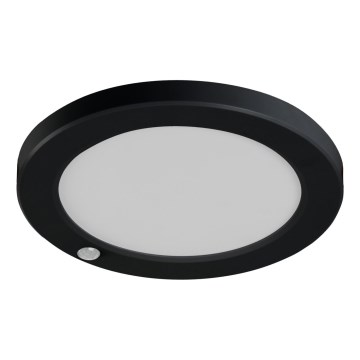 LED Katto/riippuva kattovalaisin liiketunnistimella 2in1 ERGA LED/17W/230V 3000/4000/6500K musta