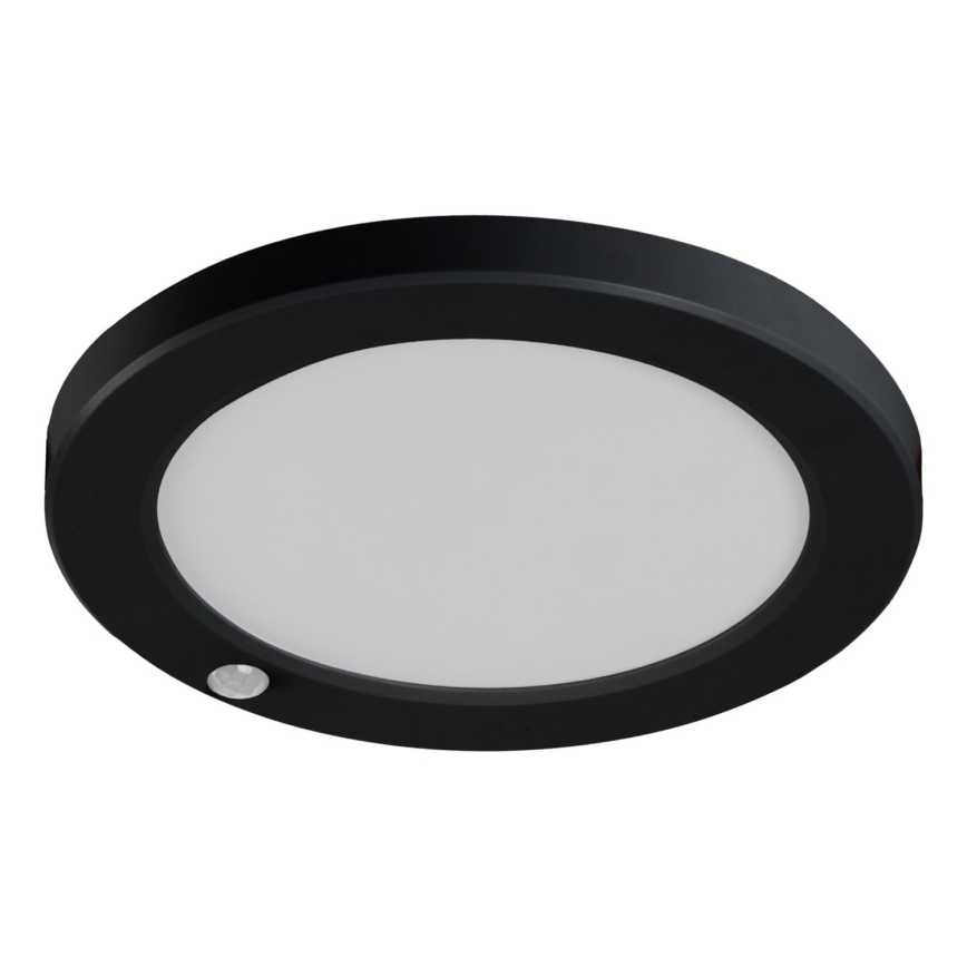 LED Katto/riippuva kattovalaisin liiketunnistimella 2in1 ERGA LED/17W/230V 3000/4000/6500K musta