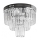 LED-kattokruunu 5xE27/60W/230V + 4xLED/3W/230V