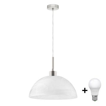 LED-kattokruunu johdossa 1xE27/60W/230V valkoinen