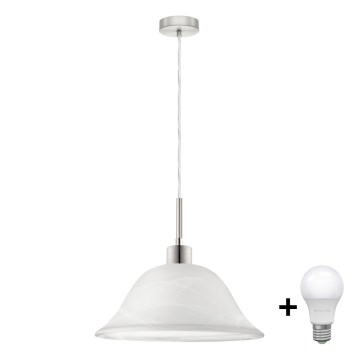 LED-kattokruunu johdossa 1xE27/60W/230V valkoinen