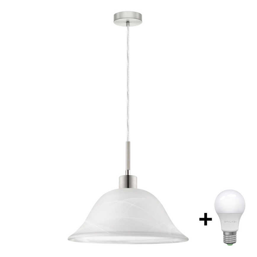 LED-kattokruunu johdossa 1xE27/60W/230V valkoinen