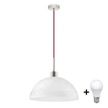 LED-kattokruunu johdossa 1xE27/60W/230V valkoinen
