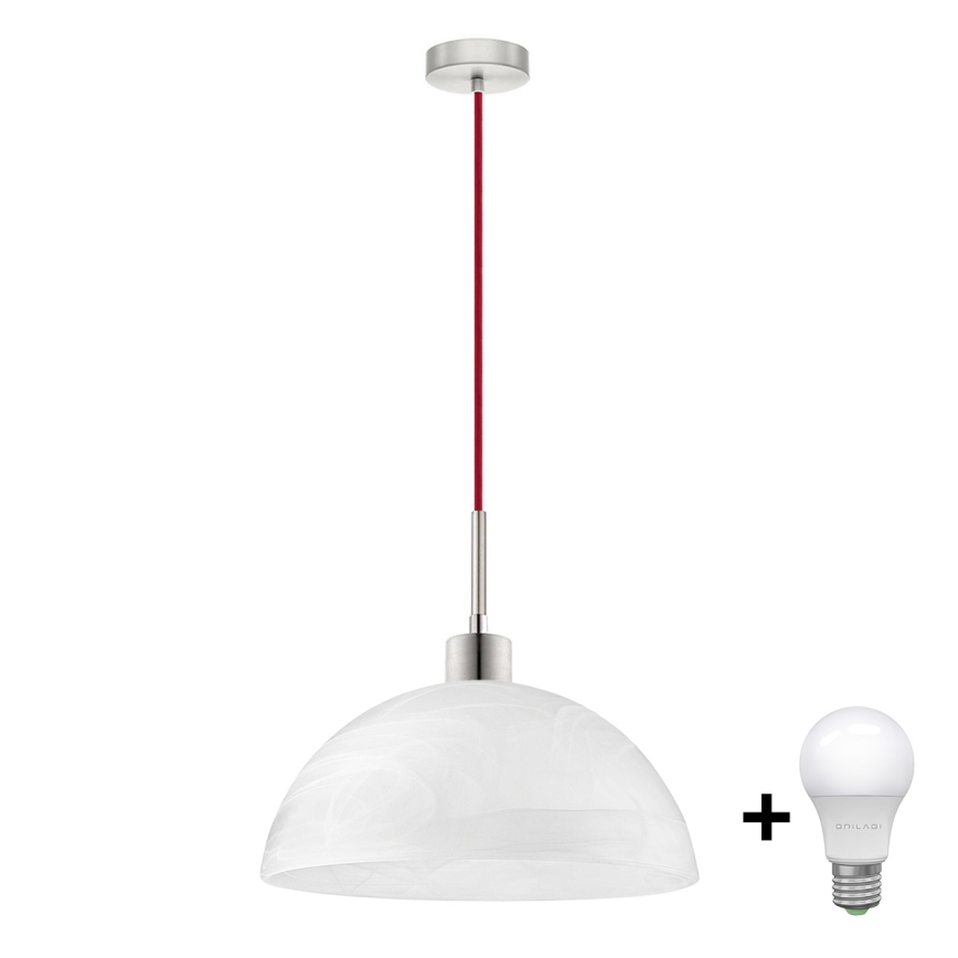 LED-kattokruunu johdossa 1xE27/60W/230V valkoinen