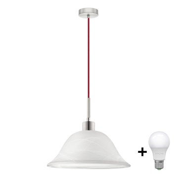LED-kattokruunu johdossa 1xE27/60W/230V valkoinen