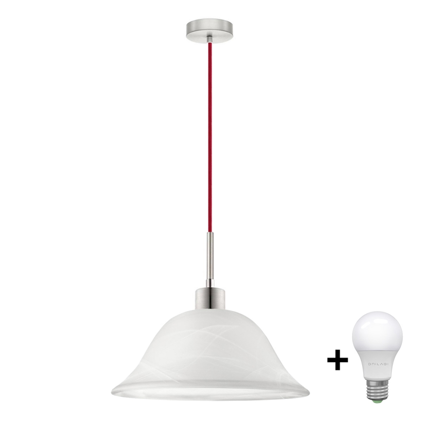 LED-kattokruunu johdossa 1xE27/60W/230V valkoinen