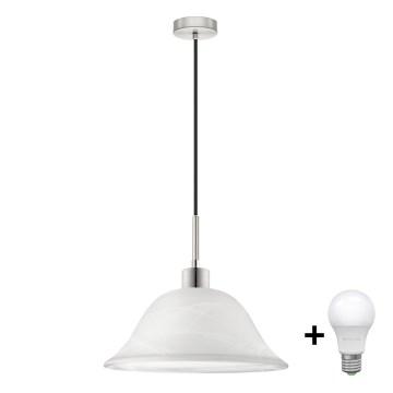 LED-kattokruunu johdossa 1xE27/60W/230V valkoinen