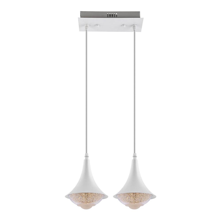 LED-kattokruunu johdossa 2xLED/9W/230V valkoinen