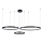 LED-kattokruunu johdossa 3xLED/19W/230V 3000K musta