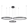 LED-kattokruunu johdossa 3xLED/19W/230V 4000K musta