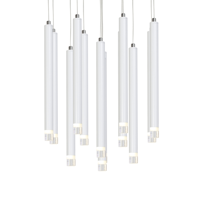 LED-kattokruunu johdossa ALBA 12xLED/1W/230V valkoinen
