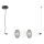 LED-kattokruunu johdossa ARAME LED/32W/230V musta