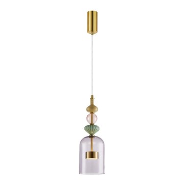 LED-kattokruunu johdossa ARTE LED/12W/230V halkaisija 13 cm messinki