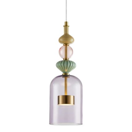 LED-kattokruunu johdossa ARTE LED/12W/230V halkaisija 13 cm messinki