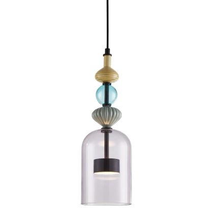 LED-kattokruunu johdossa ARTE LED/12W/230V halkaisija 13 cm musta