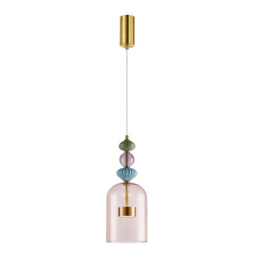 LED-kattokruunu johdossa ARTE LED/12W/230V halkaisija 16 cm messinki