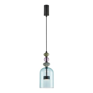 LED-kattokruunu johdossa ARTE LED/12W/230V halkaisija 16 cm musta