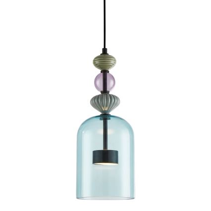 LED-kattokruunu johdossa ARTE LED/12W/230V halkaisija 16 cm musta