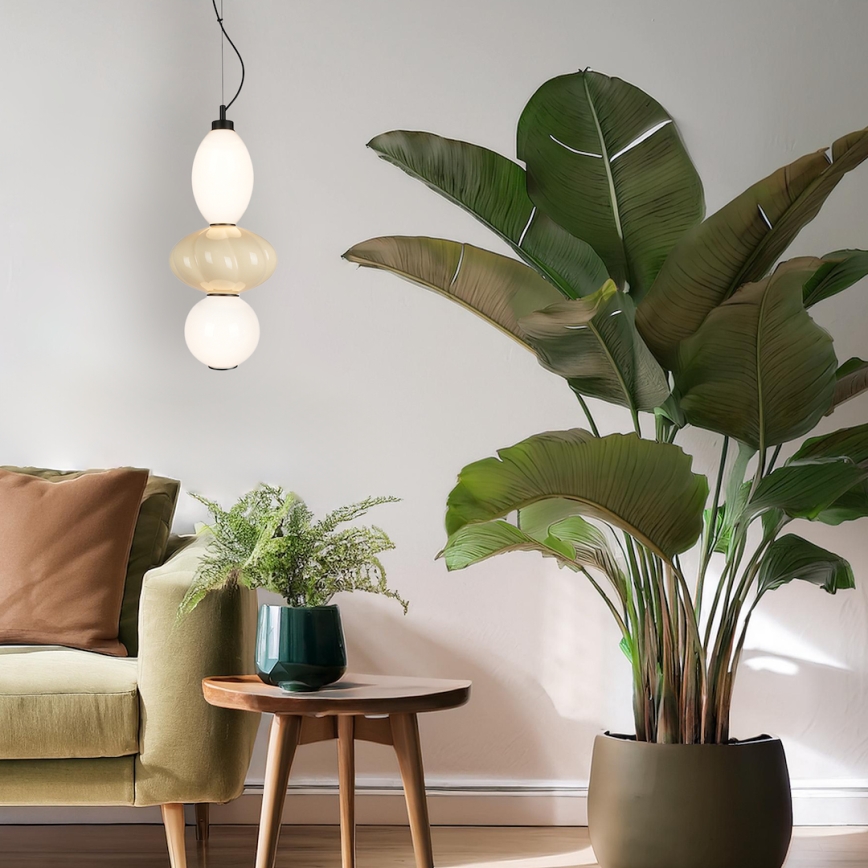 LED-kattokruunu johdossa ASCOLI LED/18W/230V halkaisija 20 cm beige