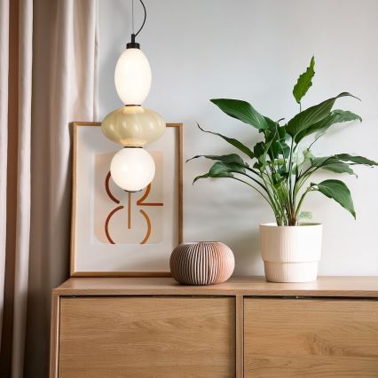 LED-kattokruunu johdossa ASCOLI LED/18W/230V halkaisija 20 cm beige