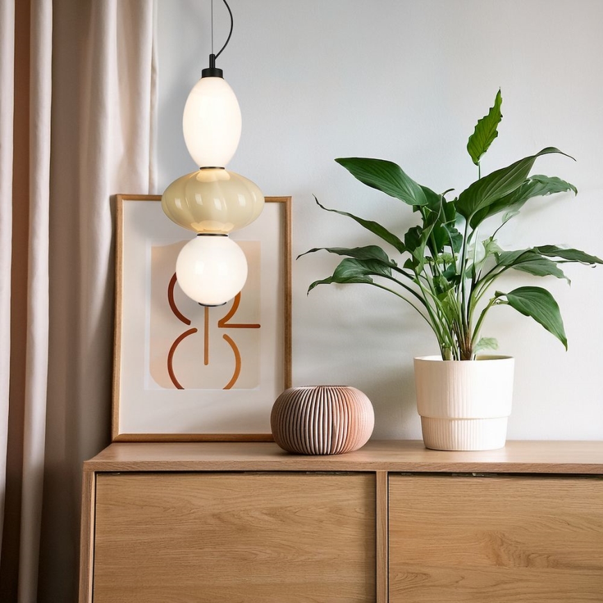 LED-kattokruunu johdossa ASCOLI LED/18W/230V halkaisija 20 cm beige