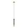 LED Kattokruunu johdossa BARS 1xGU10/4,8W/230V musta/kultainen