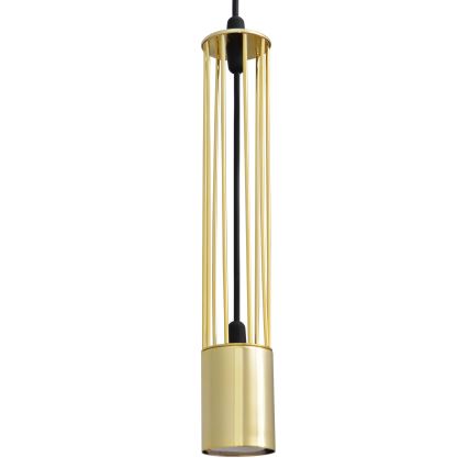 LED Kattokruunu johdossa BARS 3xGU10/4,8W/230V kultainen/musta