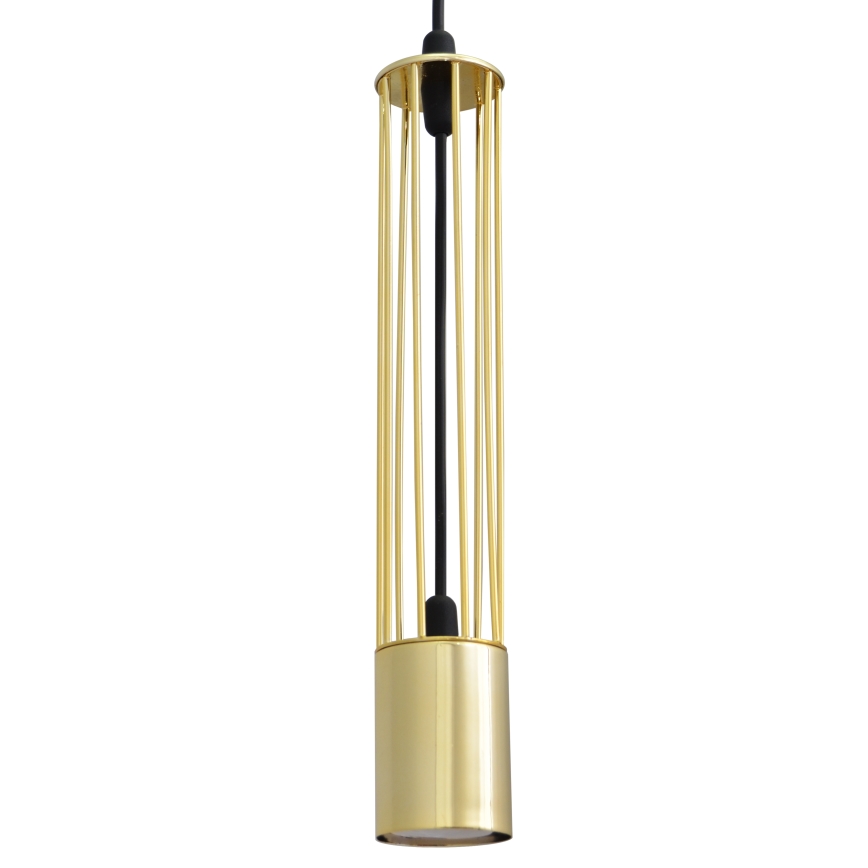 LED Kattokruunu johdossa BARS 3xGU10/4,8W/230V kultainen/musta