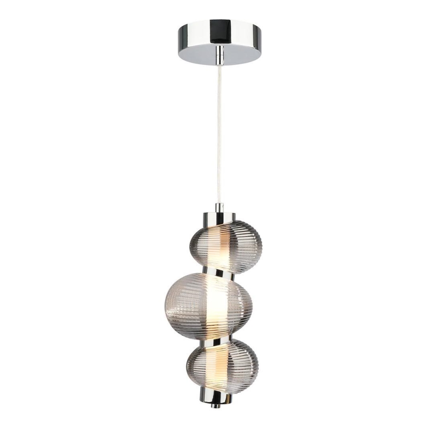 LED-kattokruunu johdossa BOLLA LED/12W/230V halkaisija 16 cm savuinen