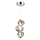 LED-kattokruunu johdossa BOLLA LED/12W/230V halkaisija 16 cm savuinen