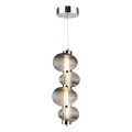 LED-kattokruunu johdossa BOLLA LED/17W/230V halkaisija 16 cm kiiltävä kromi/savuinen