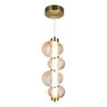 LED-kattokruunu johdossa BOLLA LED/17W/230V halkaisija 16 cm kulta/savuinen