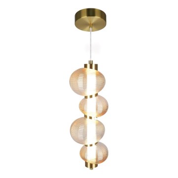 LED-kattokruunu johdossa BOLLA LED/17W/230V halkaisija 16 cm kulta/savuinen