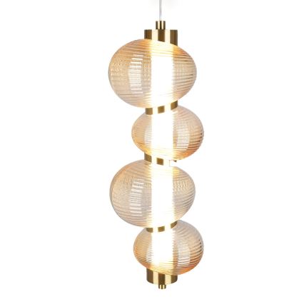 LED-kattokruunu johdossa BOLLA LED/17W/230V halkaisija 16 cm kulta/savuinen