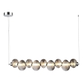 LED-kattokruunu johdossa BOLLA LED/32W/230V kiiltävä kromi/savuinen