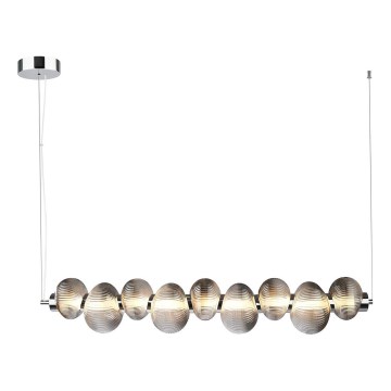 LED-kattokruunu johdossa BOLLA LED/32W/230V kiiltävä kromi/savuinen