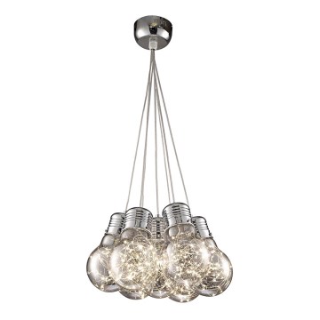 LED-kattokruunu johdossa BULBS LED/30W/230V kiiltävä kromi