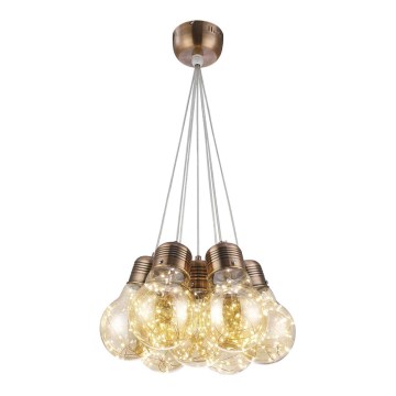 LED-kattokruunu johdossa BULBS LED/30W/230V pronssi