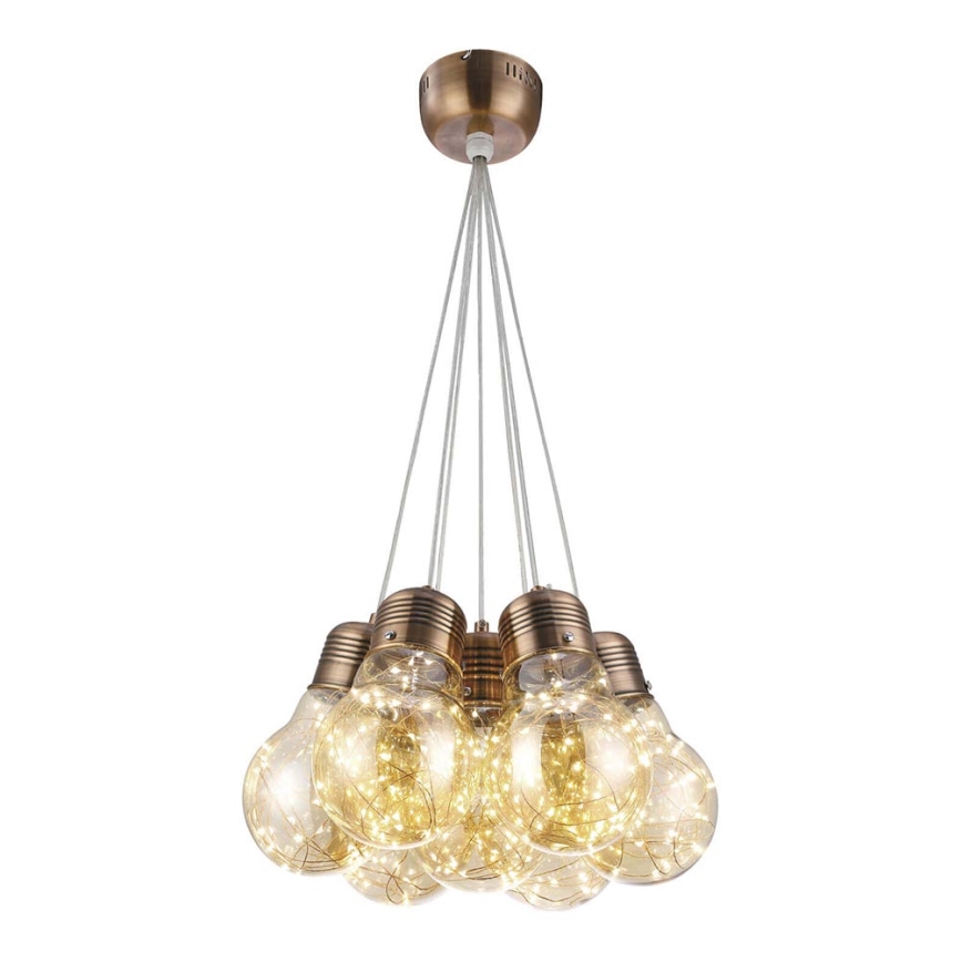 LED-kattokruunu johdossa BULBS LED/30W/230V pronssi