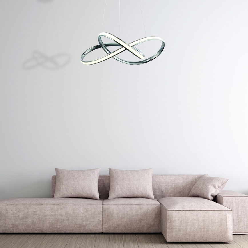 LED-kattokruunu johdossa CAPPIO LED/36W/230V kiiltävä kromi