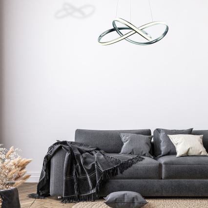LED-kattokruunu johdossa CAPPIO LED/36W/230V kiiltävä kromi