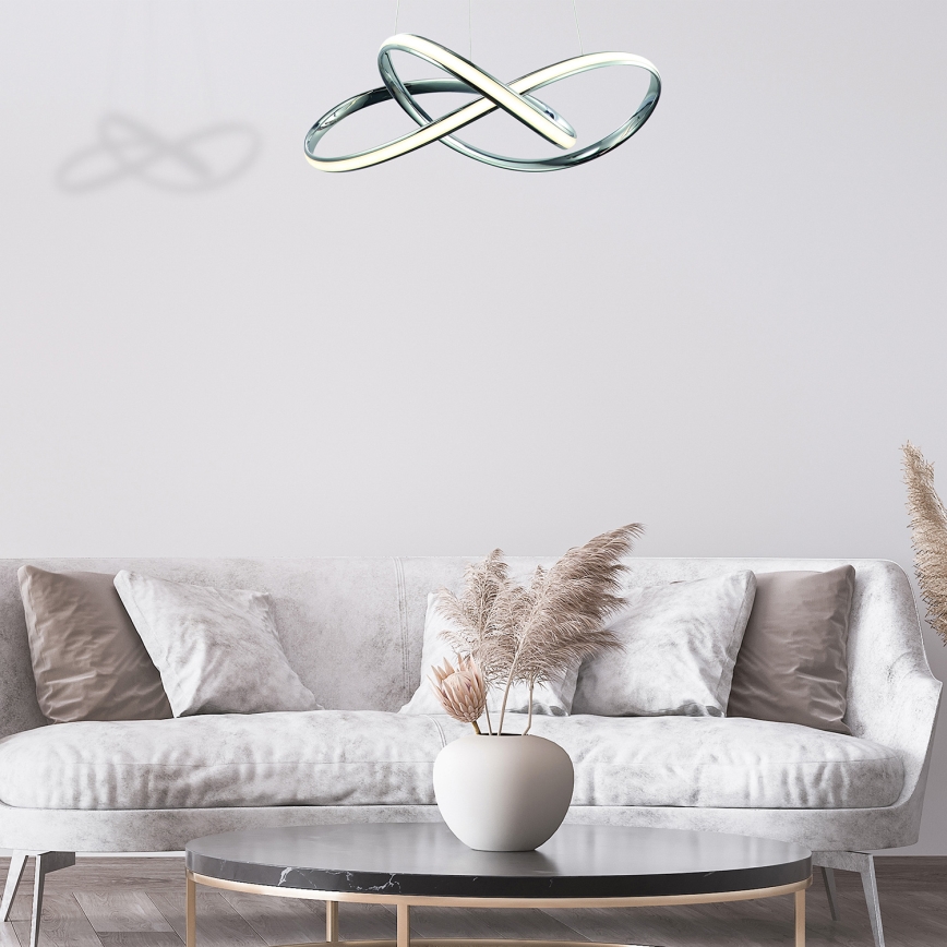 LED-kattokruunu johdossa CAPPIO LED/36W/230V kiiltävä kromi