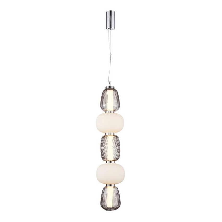 LED-kattokruunu johdossa CARO LED/40W/230V kiiltävä kromi