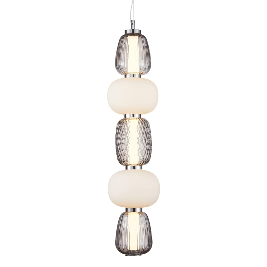 LED-kattokruunu johdossa CARO LED/40W/230V kiiltävä kromi