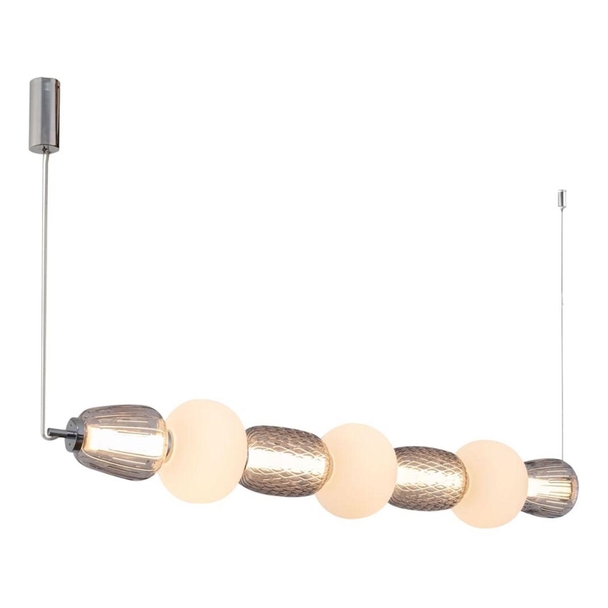 LED-kattokruunu johdossa CARO LED/42W/230V kiiltävä kromi