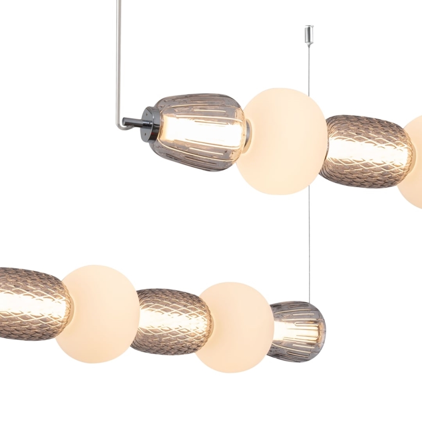 LED-kattokruunu johdossa CARO LED/42W/230V kiiltävä kromi