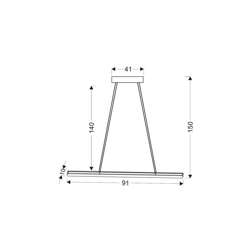 LED Kattokruunu johdossa COCONUT LED/28W/230V